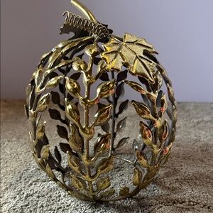 Gold Leaf Decorative Pumpkin